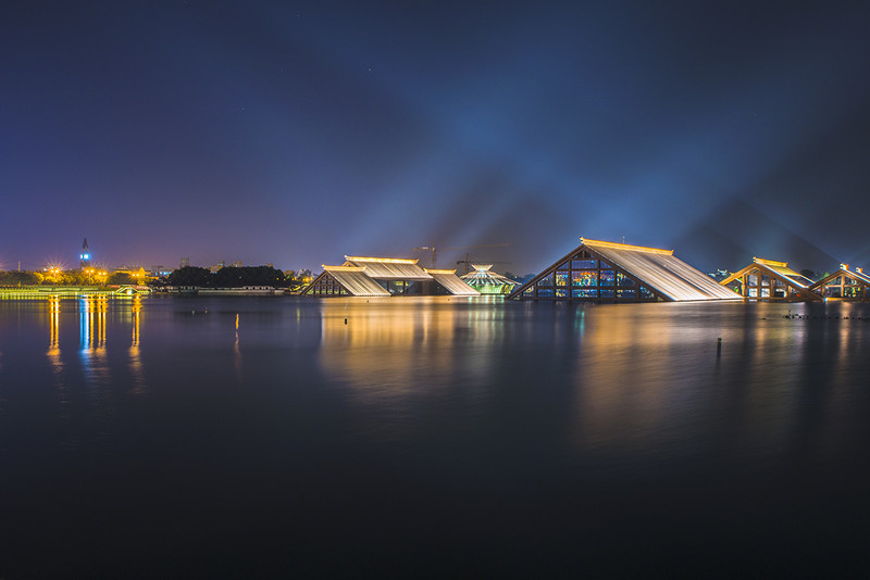 上海广富林文化遗址夜公园夜景照明设计