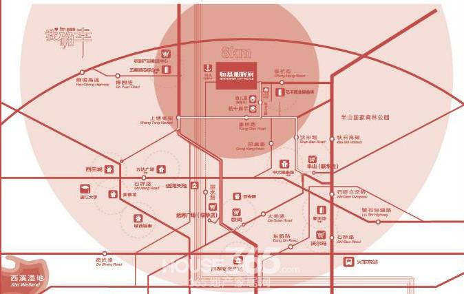 恒基旭辉府交通图(资料图片)