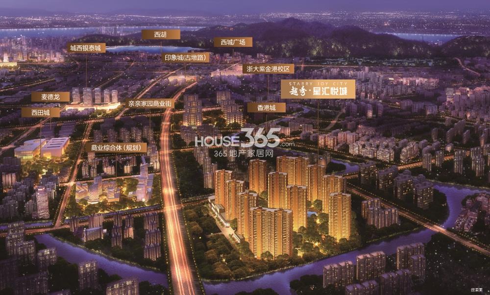 越秀星汇悦城项目大区位效果图