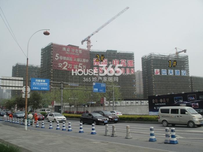 2015年4月下旬汉嘉申花郡项目实景--1、2号楼