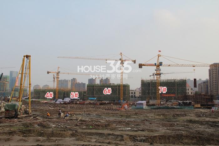 中国铁建江南国际城4、5、6、7号楼施工实景图 2015年5月摄