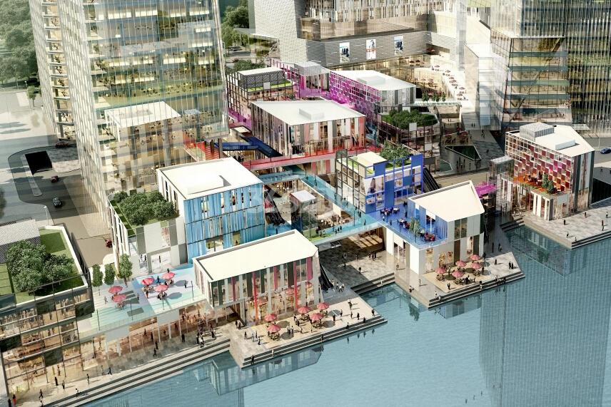杭州大悦城项目水景街区意向图