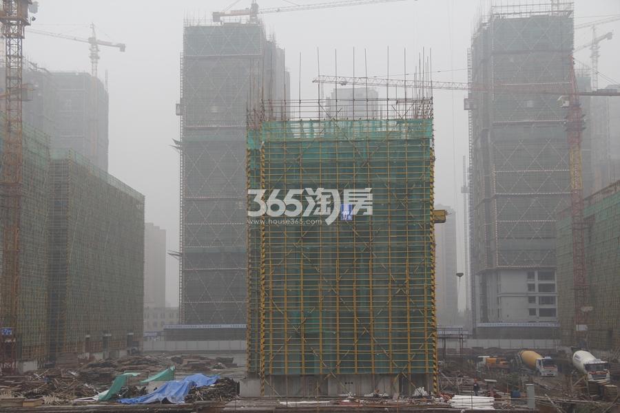 滨江江南之星10号楼施工实景图 2016年11月17日摄