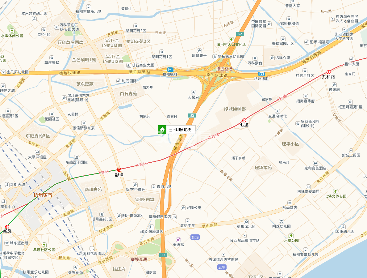 三湘印象地块交通图